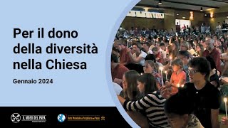 Per il dono della diversità nella Chiesa – Il Video del Papa 1 – Gennaio 2024 [upl. by Rehpotsirc]