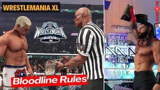 The Rock betrays Roman  Undisputed Universal Champion Roman Reigns vs Cody Rhodes  WrestleMania 40 [upl. by Duggan]