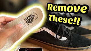 THESE ARE KILLING YOUR FEET How to remove Vans insoles [upl. by Sirama]