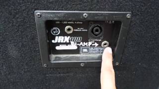 JBL JRX125 Full Range o BiAmp [upl. by Aisital]