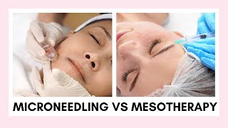 The Difference Between Microneedling amp Mesotherapy  Treat Acne Scars Stretchmarks Dehydrated Skin [upl. by Nawoj]