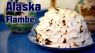 Alaska Flambe o Tarta de Helado con Merengue y Bizcocho Flambeado [upl. by York204]