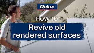 How to revive old rendered surfaces  Dulux Weathersheild Render Refresh [upl. by Ynafit567]