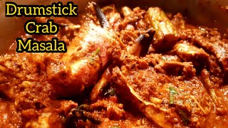 Drumstick Crab Masala Recipe Nandu Gravy  How to cook crab masala using drumsticks [upl. by Ardnuaek]