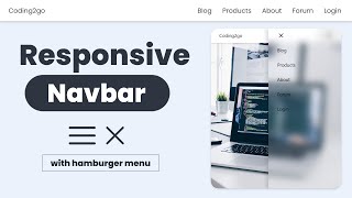 How to create a Responsive Navigation Bar for beginners [upl. by Zampardi]