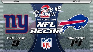 New York Giants fall one yard short of huge upset in 149 loss at Buffalo Bills [upl. by Stavro]