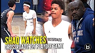 Shaq Watches Shareef Yuuki amp DJ BALL OUT Shareef Wearing KOBES in First Playoff Game [upl. by Yendor]