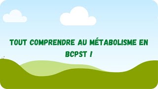 Aspects énergétiques du METABOLISME en BCPST  1 [upl. by Crofton]