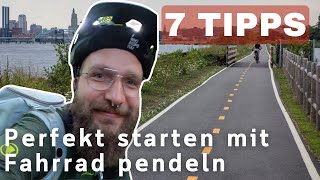 Zur Arbeit pendeln mit dem Fahrrad  7 top Tipps für Einsteiger [upl. by Marion]