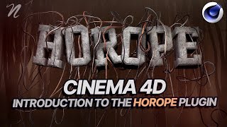 C4D Tutorial Introduction to HoRope Plugin  Free Plugin [upl. by Sanford]