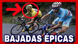 Top 7 MEJORES BAJADAS 😱 DESCENSOS Del Ciclismo de Ruta [upl. by Aylad663]