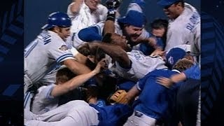 92 WS GM 6 TORATL Blue Jays win the World Series [upl. by Arrol]