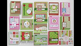 Doodlebug Design Christmas Town  36 cards from one 6x6 paper pad [upl. by Edgell]