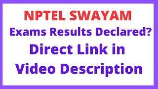 nptel swayam janapril 2024 resuluts declared Direct link in video description  Dont Miss [upl. by Raina]