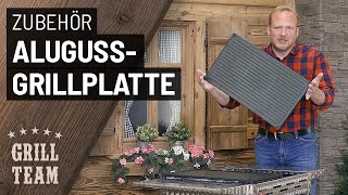 Gussplatte für Gastrobräter  Antihaftbeschichtete AluminiumGussgrillplatte  Vorstellung amp Test [upl. by Zinnes]