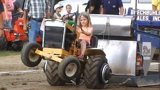 Garden Tractor Pull at Fair  Washington County Pa 2016 [upl. by Rysler181]