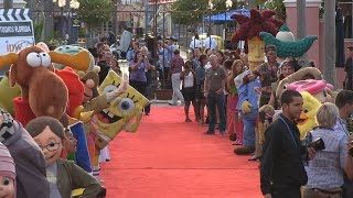 Universal Orlando characters greet attendees on the red carpet at private party [upl. by Sayers179]