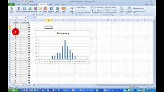 How To Plot a Normal Frequency Distribution Histogram in Excel 2010 [upl. by Llerahc]