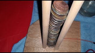 Building a DIY Battery Using Pennies Nickels and Cardboard Over 9 Volts [upl. by Masson930]