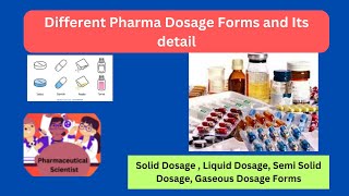 What are Pharmaceutical Dosage Forms  tablets  capsules  Solid  Semi Solid  Liquid [upl. by Nailij]