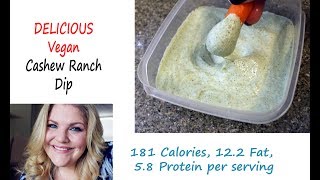 Easy Vegan Cashew Ranch Dip Recipe [upl. by Ayotl]