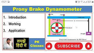 Prony Brake Dynamometer हिन्दी [upl. by Lamont]