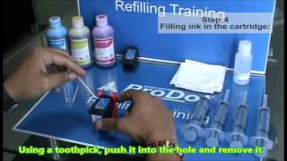 How to refill Canon CL811CL98 inkjet cartridge English Version [upl. by Linnie730]