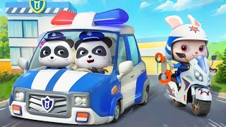 Super Police Patrol Team  Police Chase  Police Car  Nursery Rhymes amp Kids Songs  BabyBus [upl. by Akimot967]