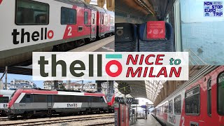 STUNNING TRAIN TRIP ON THE FRENCH RIVIERA  NICE TO MILAN THELLO REVIEW  INTERNATIONAL TRIP REPORT [upl. by Adlee779]