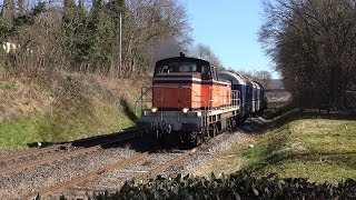 Quelques circulations ferroviaires dans le sud de la Bourgogne [upl. by Sharlene]