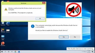 How to Fix All Error of Audio Services is Not Running in Windows 10 [upl. by Leamsi]