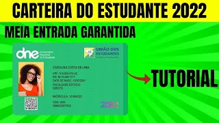 ✅TUTORIAL COMPLETO✅ Como Ter a Carteirinha do Estudante 2022  TUTORIAL CARTEIRINHA ESTUDANTIL [upl. by Dulcia]