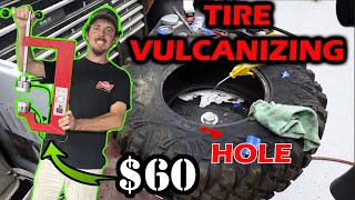 Will A 60 Vulcanizing Tool Rescue My 500 Utv Tire Watch How It Works [upl. by Kcinnay680]