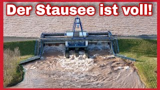 🆘️STAUSEE KELBRA LÄUFT ÜBER🌊Hunderttausende Sandsäcke‼️Damm der Helme droht zu brechen❌️HOCHWASSER🆘️ [upl. by Nnaeirelav]