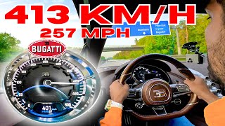 413 kmh mit meinem Bugatti auf öffentlicher Autobahn❗️Omid Mouazzen [upl. by Virgie507]