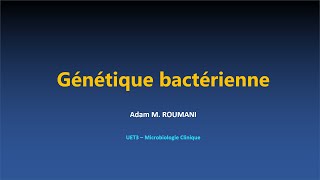 Microbio  Génétique bactérienne [upl. by Adnawaj]