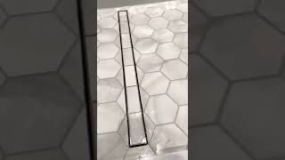 Wedi linear drain shower [upl. by Nunnery]