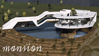 Bloxburg Mansion Modern House  House Build  Roblox [upl. by Lela809]