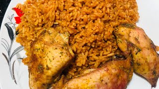 PARTY JOLLOF RICE RECIPE  Nigerian Party Jollof Rice [upl. by Erlene]