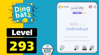 Dingbats Level 293 Witted Individual Walkthrough [upl. by Samala]