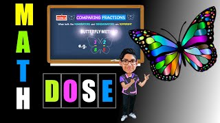 Comparing Fractions grade 3  Butterfly Method  Comparing Fractions 2nd grade  shorts math [upl. by Ihcalam761]