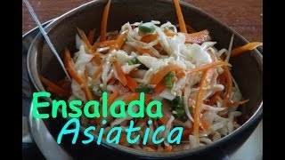 Ensalada de Repollo Asiatica  Receta Vegana [upl. by Aniled]