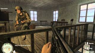 quotCall of Duty 2quot full walkthrough on Veteran Chapter 9  Hill 400 part 1  Bergstein [upl. by Craggie]