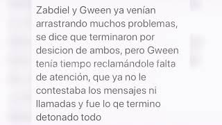 Zabdiel de Jesus y Gwen terminaron su relation😨😱 [upl. by Kcirdlek]