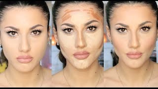 Makyajla Yüz İnceltme CONTOUR amp HIGHLIGHT [upl. by Elletnuahc]