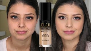 Milani Conceal  Perfect 2In1 Foundation  Concealer  Product Review [upl. by Enyt]