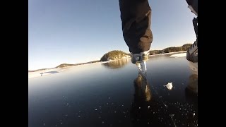 Skating on ice that is smooth as glass [upl. by Nylecoj]