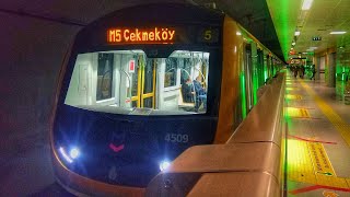 Travelling Between Üsküdar  Çekmeköy On The Istanbul Metro [upl. by Nosac663]