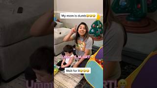 My moms A Dummy🤣🤣 funny shorts [upl. by Onibag]