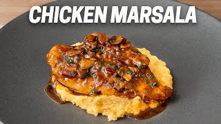 Chicken Marsala with Creamy Polenta [upl. by Unam]